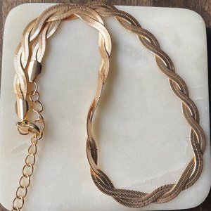 Anthro Gold Necklace Choker